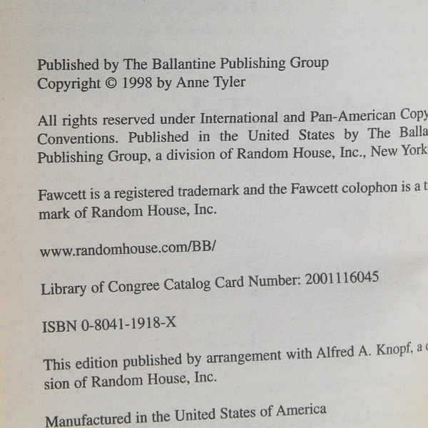 A Patchwork Planet by Anne Tyler 2001 Paperback