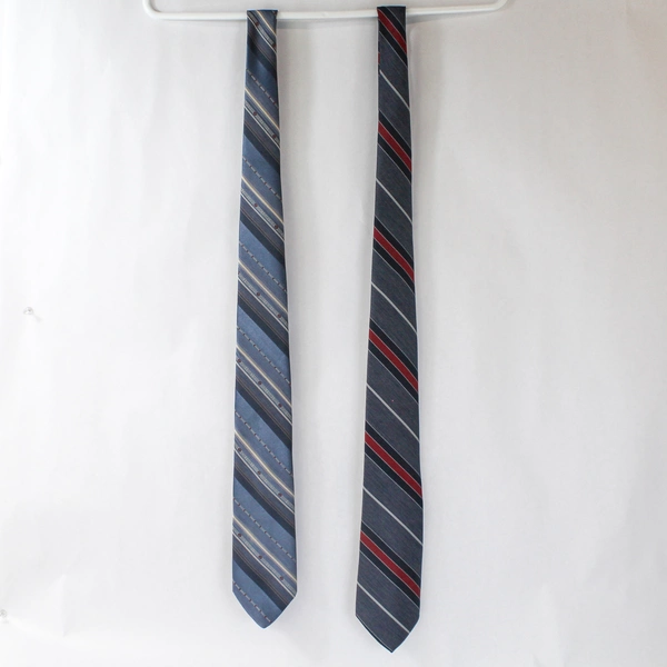 Lot of 3 St Albans Men's Neck Ties Red Navy Gray Stripes Professional Work