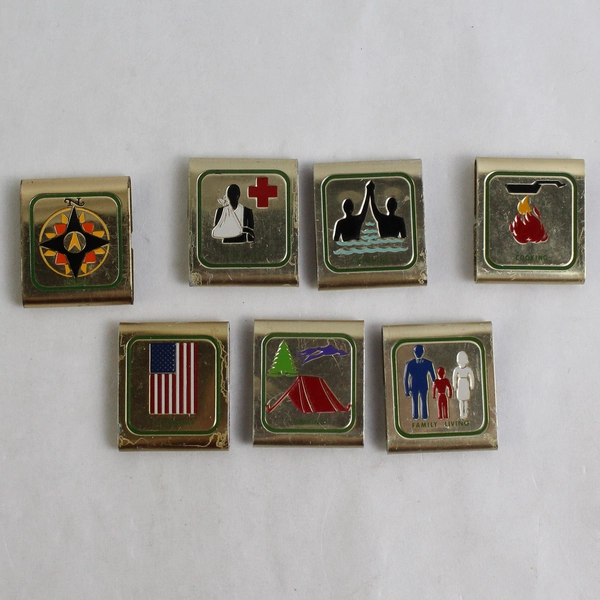 14 PC Lot Vintage Boy Scouts of America Patches and Metal Belt Merit Badges