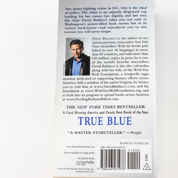 True Blue by David Baldacci 2010 Paperback - Good Condition