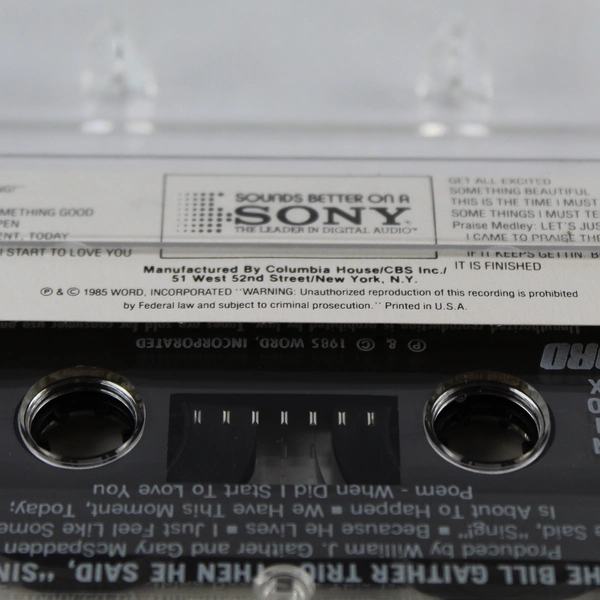 The Bill Gaither Trio Then He Said Sing Cassette 1985 Word Club Edition