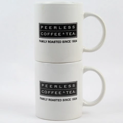 Lot of 2 Vintage Peerless Family Roasted Coffee & Tea Mugs
