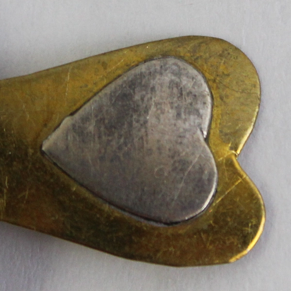 Vintage Mixed Metal Angel Holding Christmas Tree Brooch