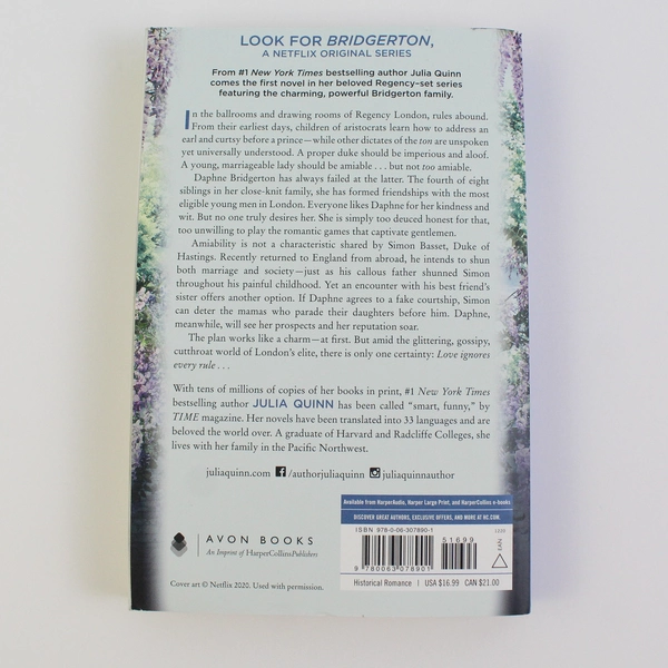 Bridgerton: The Duke and I by Julia Quinn 2019 Paperback