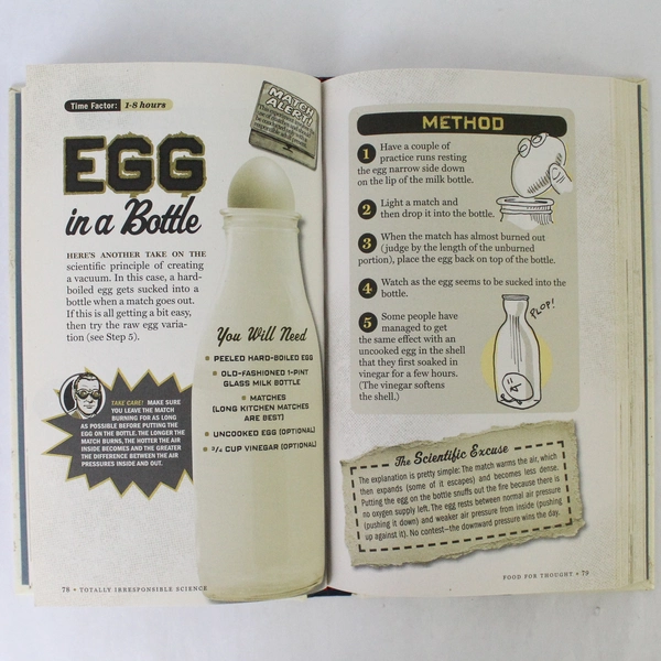 The Book of Totally Irresponsible Science by Sean Connolly 2008 Hardcover