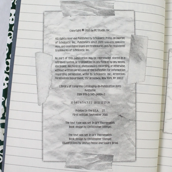 Skeleton Creek The Crossbones by Patrick Carman 2010 Scholastic Hardcover