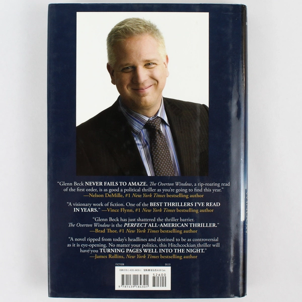 Overton Window by Glenn Beck 2010 Hardcover - Good Condition Thriller Novel