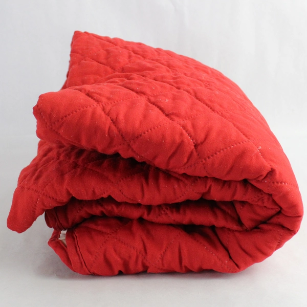 P&A Solid Red Love Seat Furniture Throw Cover 71" x 81"