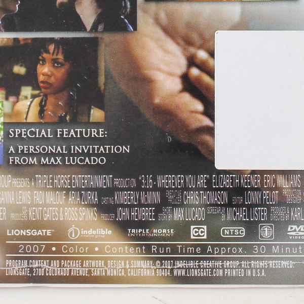 Wherever You Are DVD 2007 Lionsgate Christian Film - Sealed & Good Condition