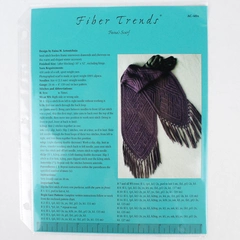 Fiber Trends Knitting Pattern AC-48x Faina's Scarf With Pattern Insert 2001