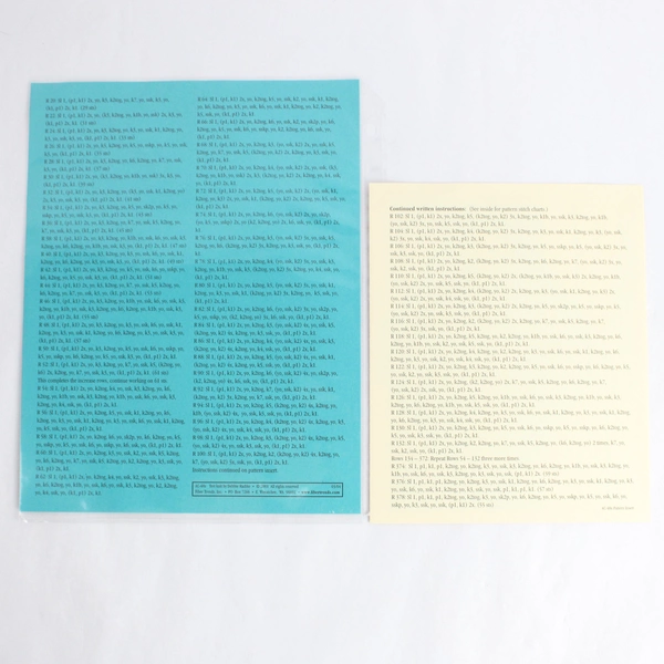 Fiber Trends Knitting Pattern AC-48x Faina's Scarf With Pattern Insert 2001