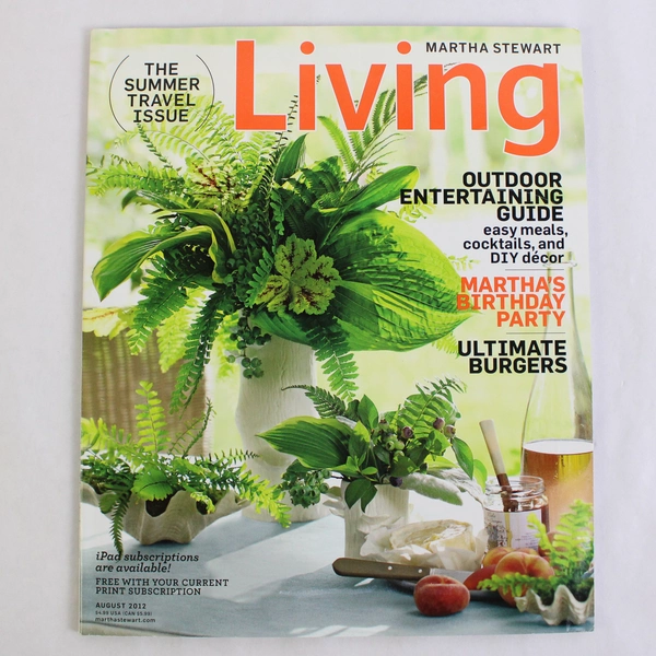 Martha Stewart Living Magazine August 2012 The Summer Travel Issue