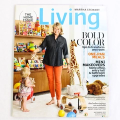 Martha Stewart Living Magazine September 2012 Featuring Bold Color Tips