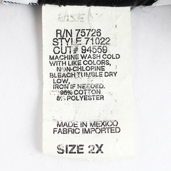 Teddi Women’s Denim Jacket Size 2X Camping Button Embroidered Blue 