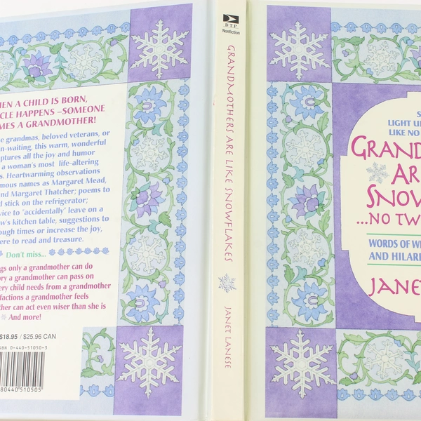 Grandmothers Are Like Snowflakes by Janet Lanese 1996 Hardcover Book