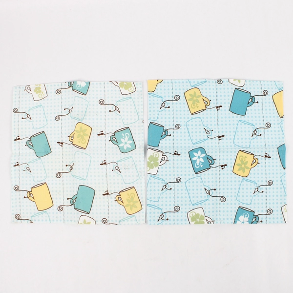 Lot of 14 Colorful Patterned Cloth Napkins Various Sizes