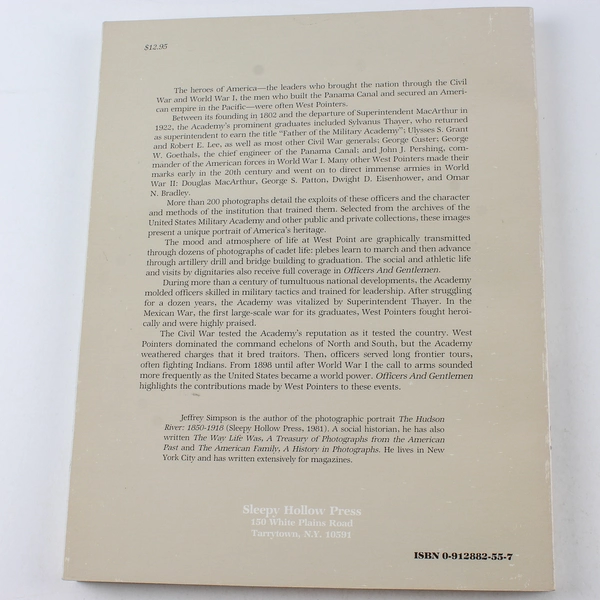 Officers and Gentlemen by Jeffrey Simpson Historic West Point Photography Book