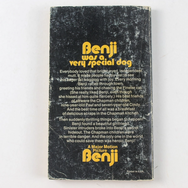 Benji by Allison Thomas 1974 Vintage Paperback - Classic Dog Adventure Book