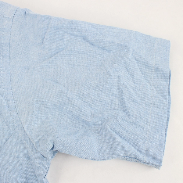 Puritan Blue Short-Sleeved Button-Down Shirt Neck Size 15 1/2