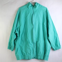 Vintage Koret Francisca Seafoam Green Zip-Up Jacket Women's Size 1X Flawed
