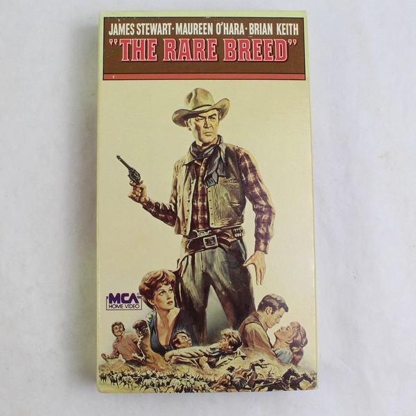 The Rare Breed VHS Tape 1966 ed 1986 James Stewart Movie
