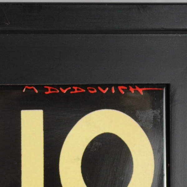 Vintage Florio S.O.M Wine Ad Marcello Dudovich Marsala Framed Ceramic Tile Art