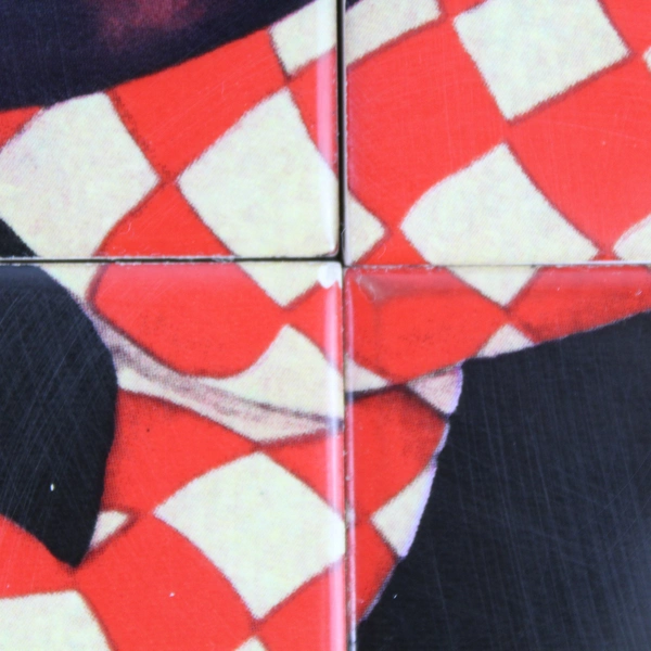 Vintage Florio S.O.M Wine Ad Marcello Dudovich Marsala Framed Ceramic Tile Art