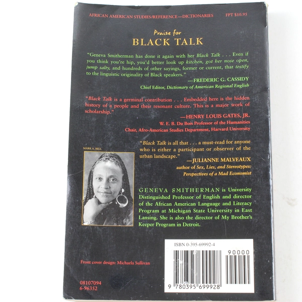 Black Talk by Geneva Smitherman 1994 Paperback - African American Studies