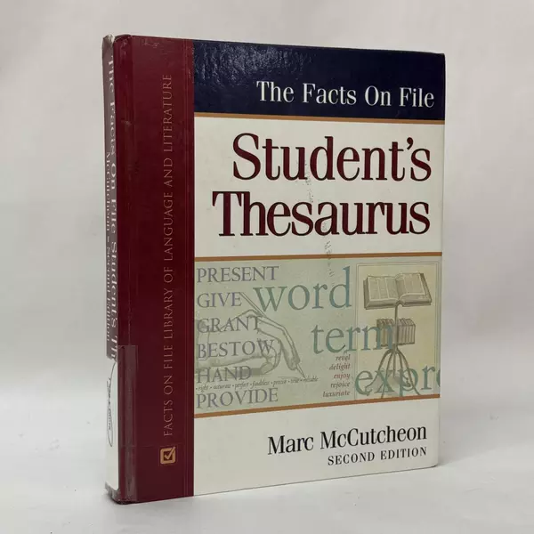 Facts on File Student's Thesaurus by Marc McCutcheon 1999 Hardcover
