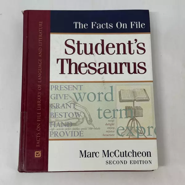 Facts on File Student's Thesaurus by Marc McCutcheon 1999 Hardcover