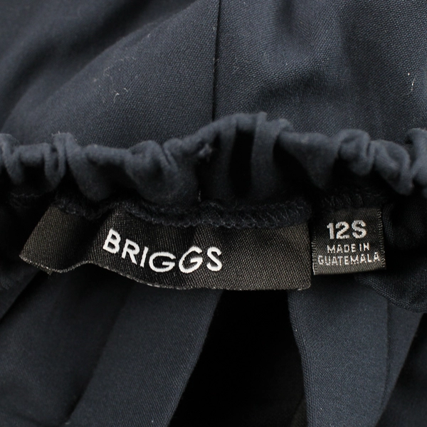 Briggs Navy Blue Elastic Waist Pull-On Pants Women's Size 12S