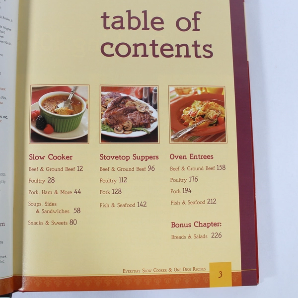 Everyday Slow Cooker & One Dish Recipes 2011 Taste of Home HC Pre-Owned Book