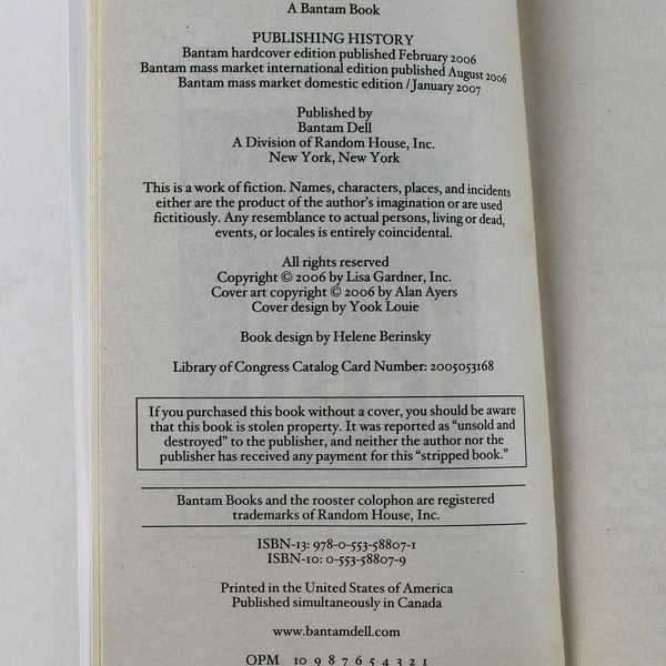 Gone by Lisa Gardner 2006 Paperback - Gripping Thriller in Good Condition