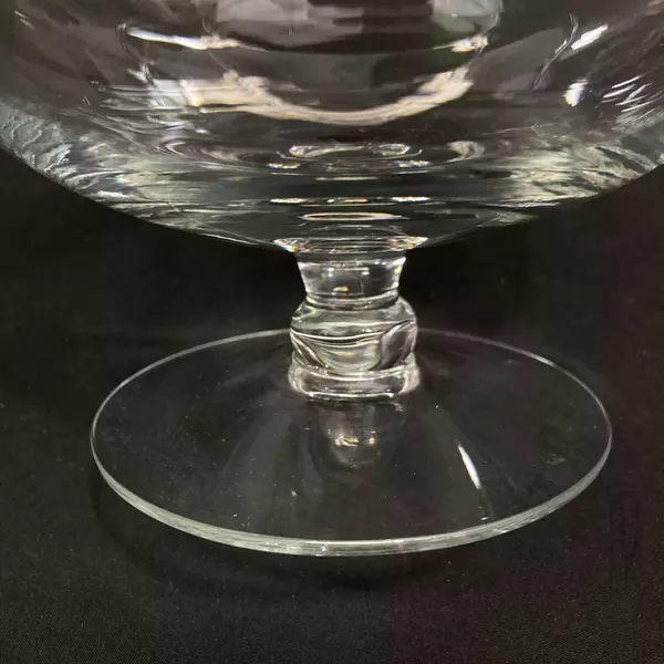 Vtg Giant Hand Cut Lead Crystal Brandy Snifter Vilseck Germany Souvenir Church