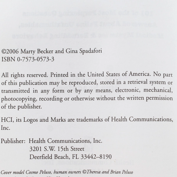 Do Cats Always Land on Their Feet? by Spadafori & Becker PB - 2006 Edition