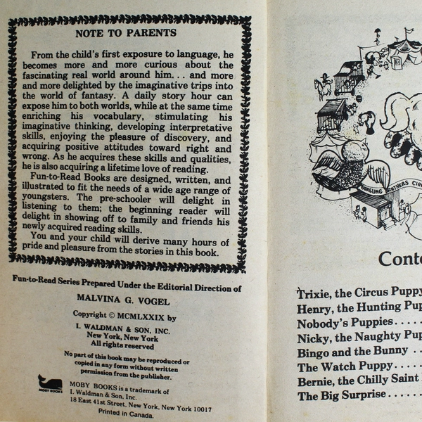 Puppy Stories by Michael J. Pellowski 1979 Paperback - Fun Dog Adventures!