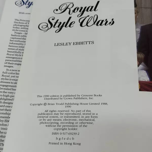 Royal Style Wars: New and Updated Edition by Lesley Ebbetts 1990 Hardcover