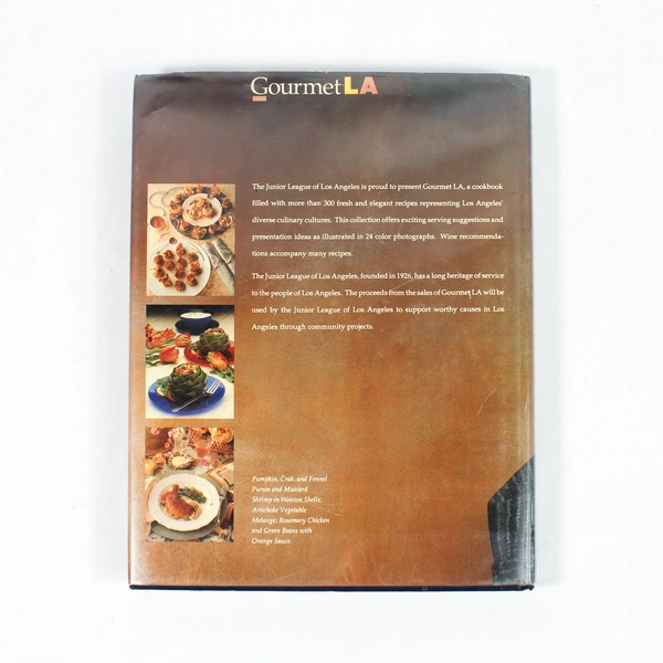 Gourmet LA Junior League Cookbook 1988 - Elegant Recipes, Hard Cover Book