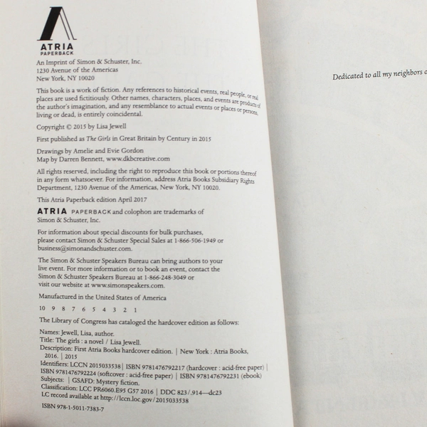 The Girls in the Garden by Lisa Jewell A Target Club Pick 2017 Paperback