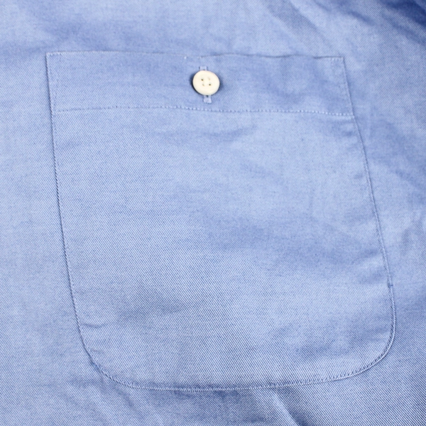 Stafford Relaxed Fit Blue Short-Sleeved Button-Up Shirt Men's Size 17.5 34/35