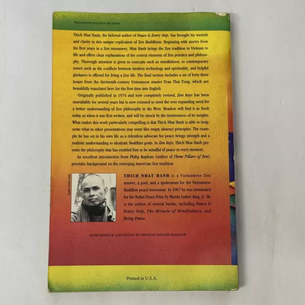 Zen Keys: A Guide to Zen Practice by Thich Nhat Hanh 1995 Paperback