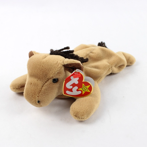 TY Beanie Babies Derby 1995 Brown Horse  W/ Tag Plush Doll Toy