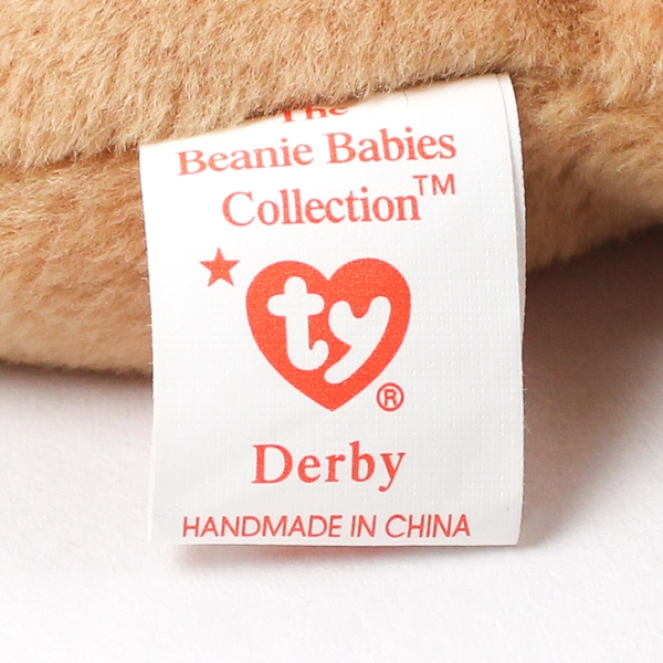 TY Beanie Babies Derby 1995 Brown Horse  W/ Tag Plush Doll Toy
