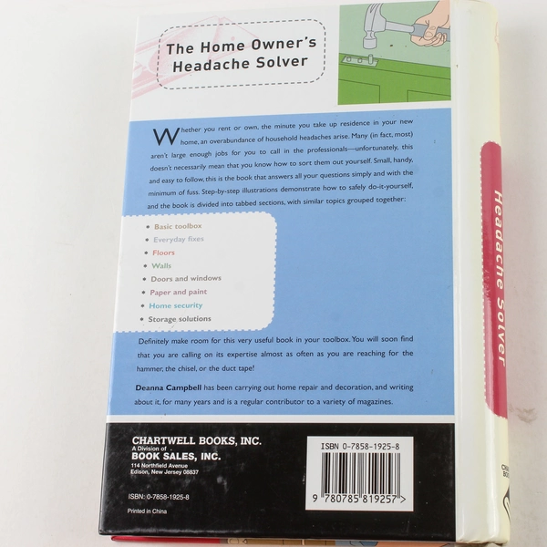 The Homeowner's Headache Solver by Deanna Campbell 2005 Hardcover Book
