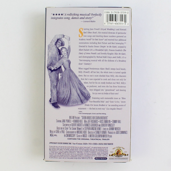 Seven Brides Seven Brothers VHS Tape 1998 Musical Movie