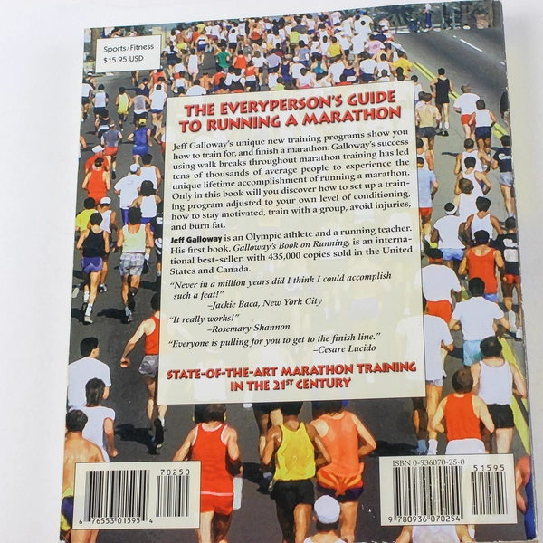 Marathon You Can Do It by Jeff Galloway 2001 Paperback - Good Condition