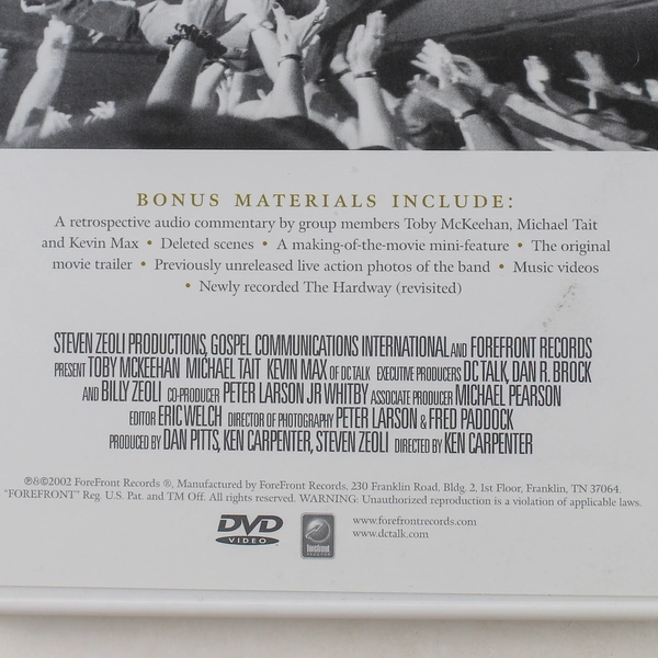 DC Talk Free at Last 2002 DVD 2-Disc Set - Inspirational Music Classic