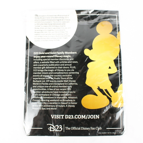 Disney 90th Birthday Of Mickey Mouse D23 Fan Club 6 Piece Magnet Set