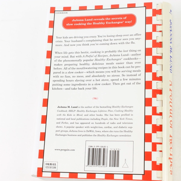 A Potful of Recipes by JoAnna M. Lund & Barbara Alpert 2001 Cookbook