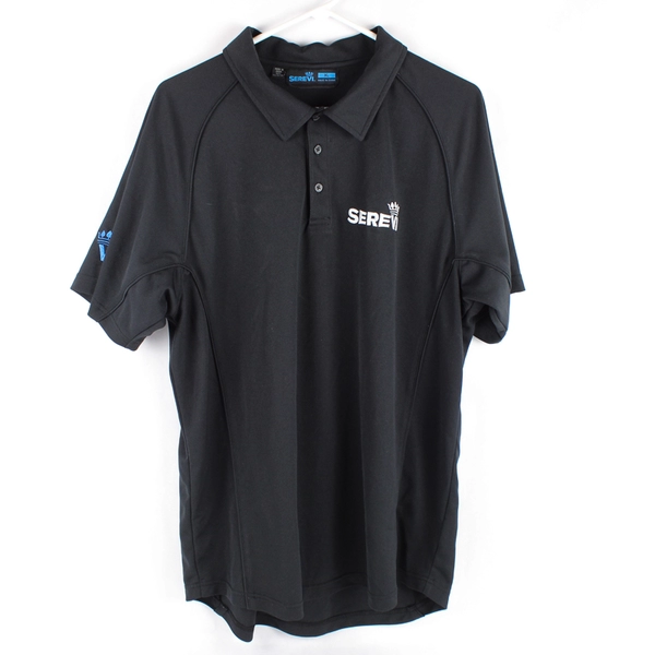 Serevi Rugby Polo Shirt in Black Men's Size XL